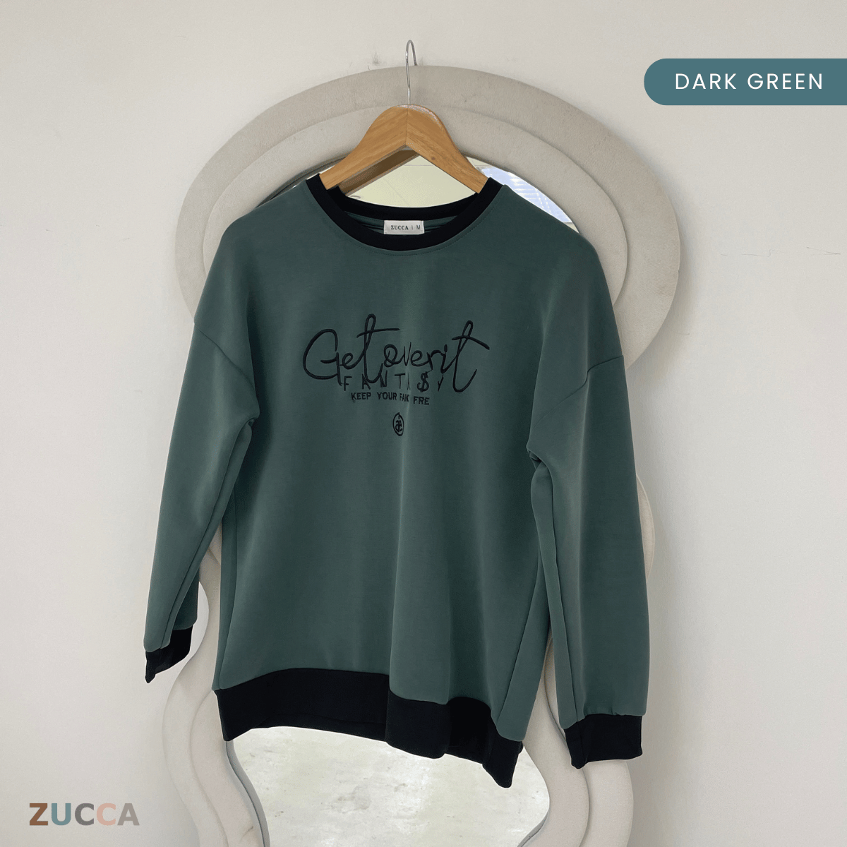 ZUCCA DELISHA EMBROIDERED SWEATSHIRT WOMEN - MA088