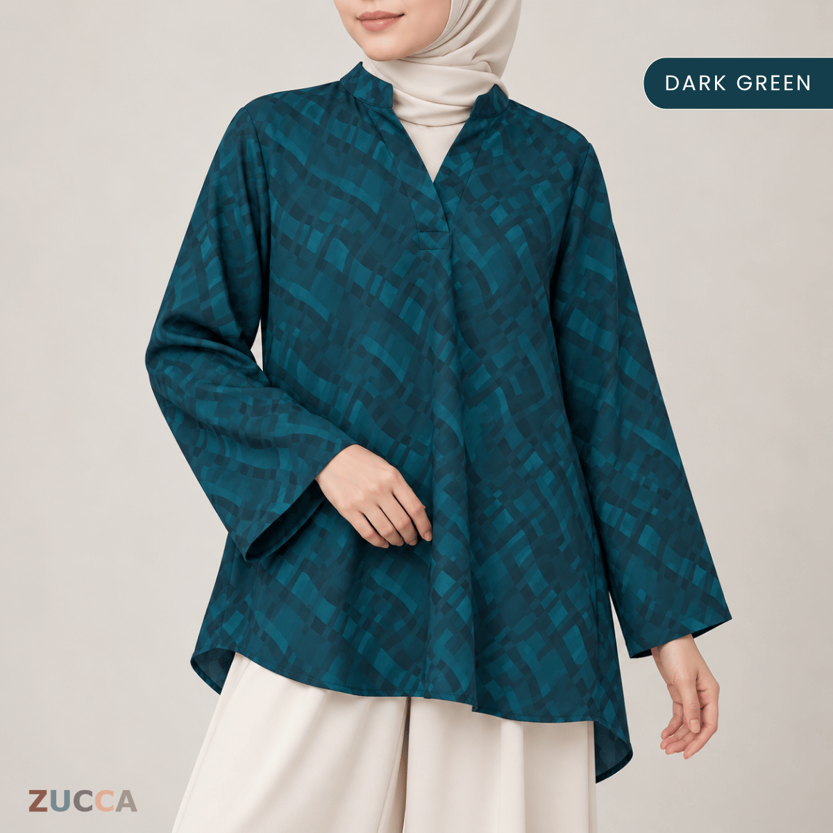 ZUCCA NARINA TONAL ABSTRACT GEOMETRIC PRINT - MA280