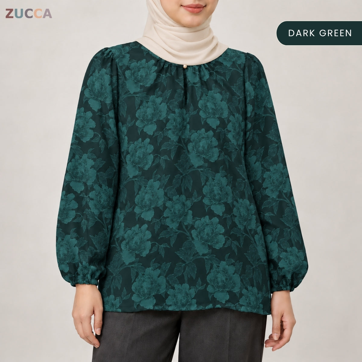 ZUCCA MILIANA FLORAL WOMEN BLOUSE LONG SLEEVE TOP - MA281