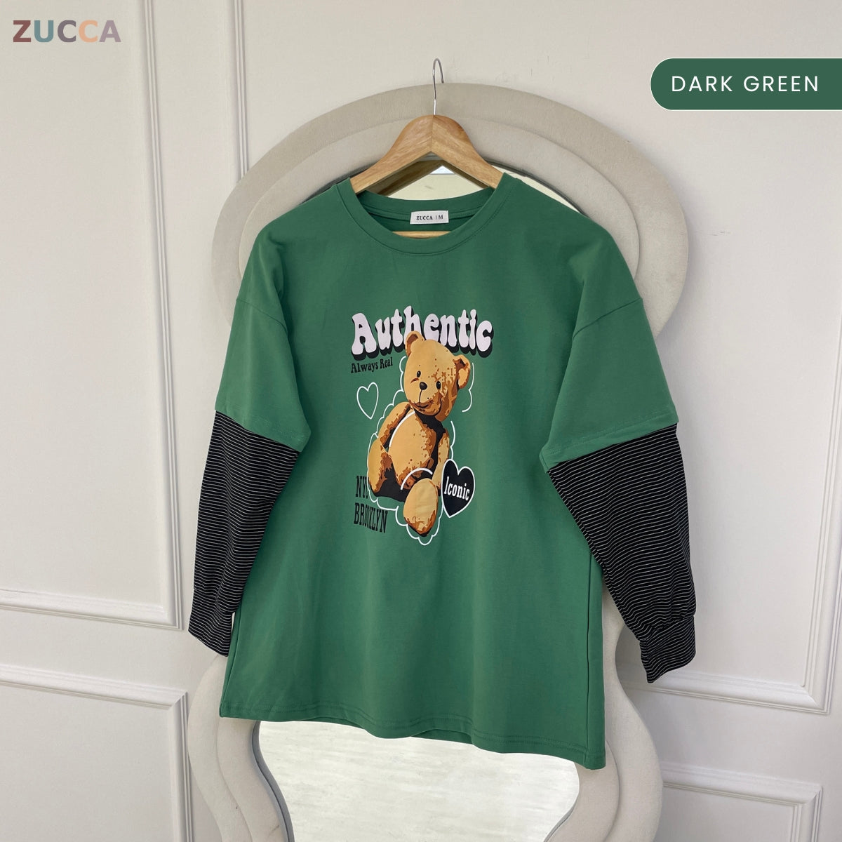 ZUCCA KAYLIE AUTHENTIC TEDDY GRAPHIC COTTON TEE - MA164