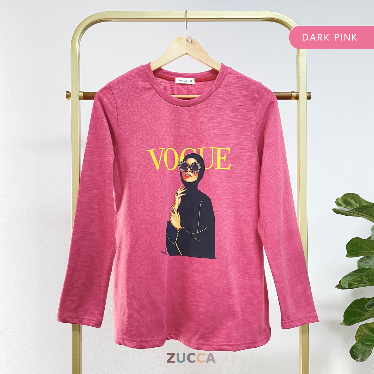 ZUCCA IQAH KEMEJA KASUAL BERCORAK REBEN – MA032 BAJU WANITA