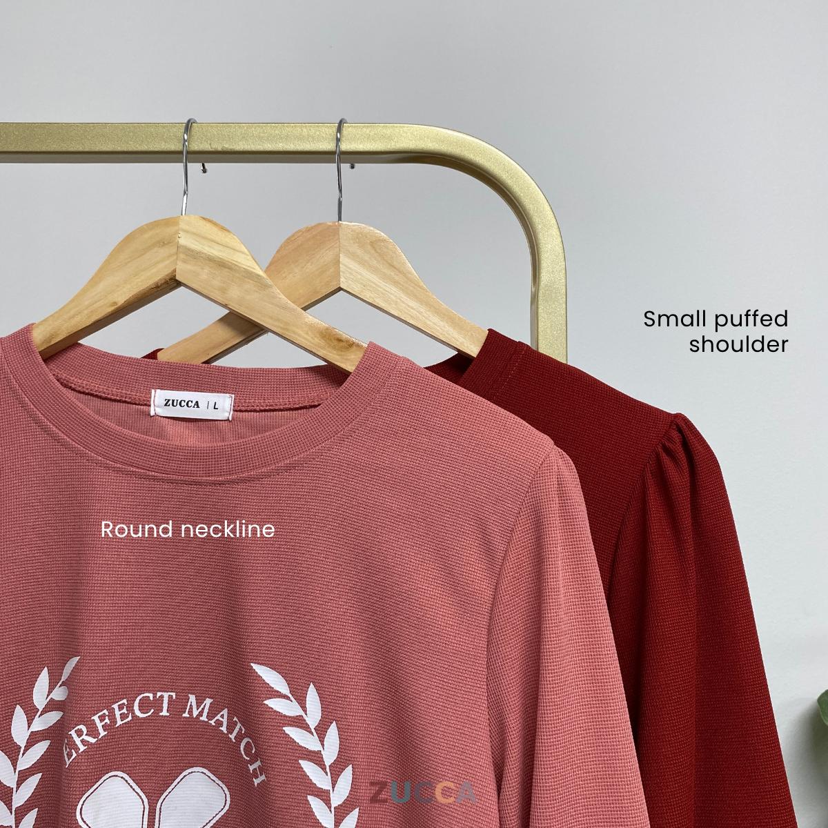 ZUCCA MARCIE KEMEJA KASUAL WANITA WAFFLE COTTON - DM007 BAJU WANITA KOREAN STYLE