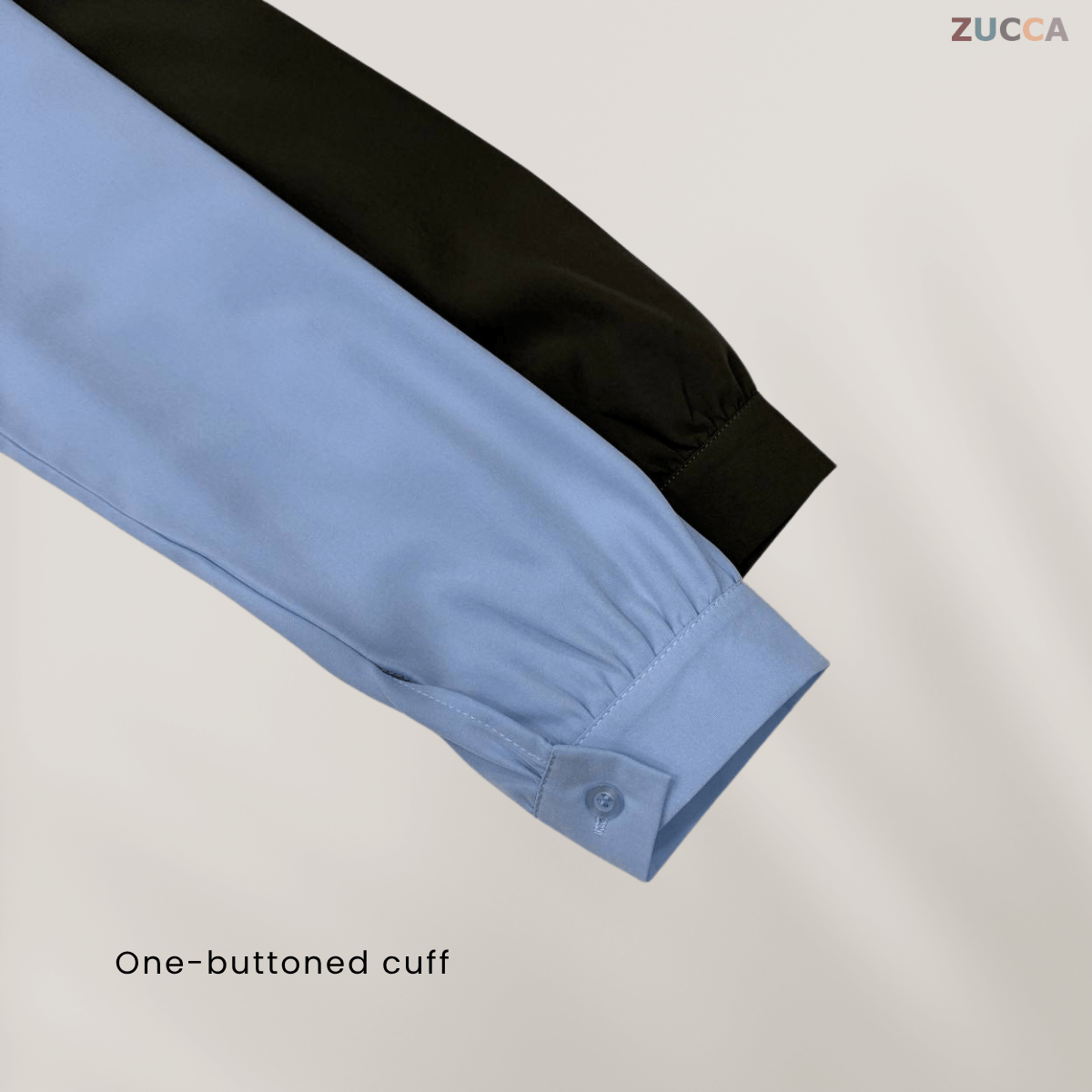 ZUCCA HAYNA HALF-BUTTON COTTON WOMEN BLOUSE - DM020 BAJU KEMEJA WANITA KOREAN STYLE