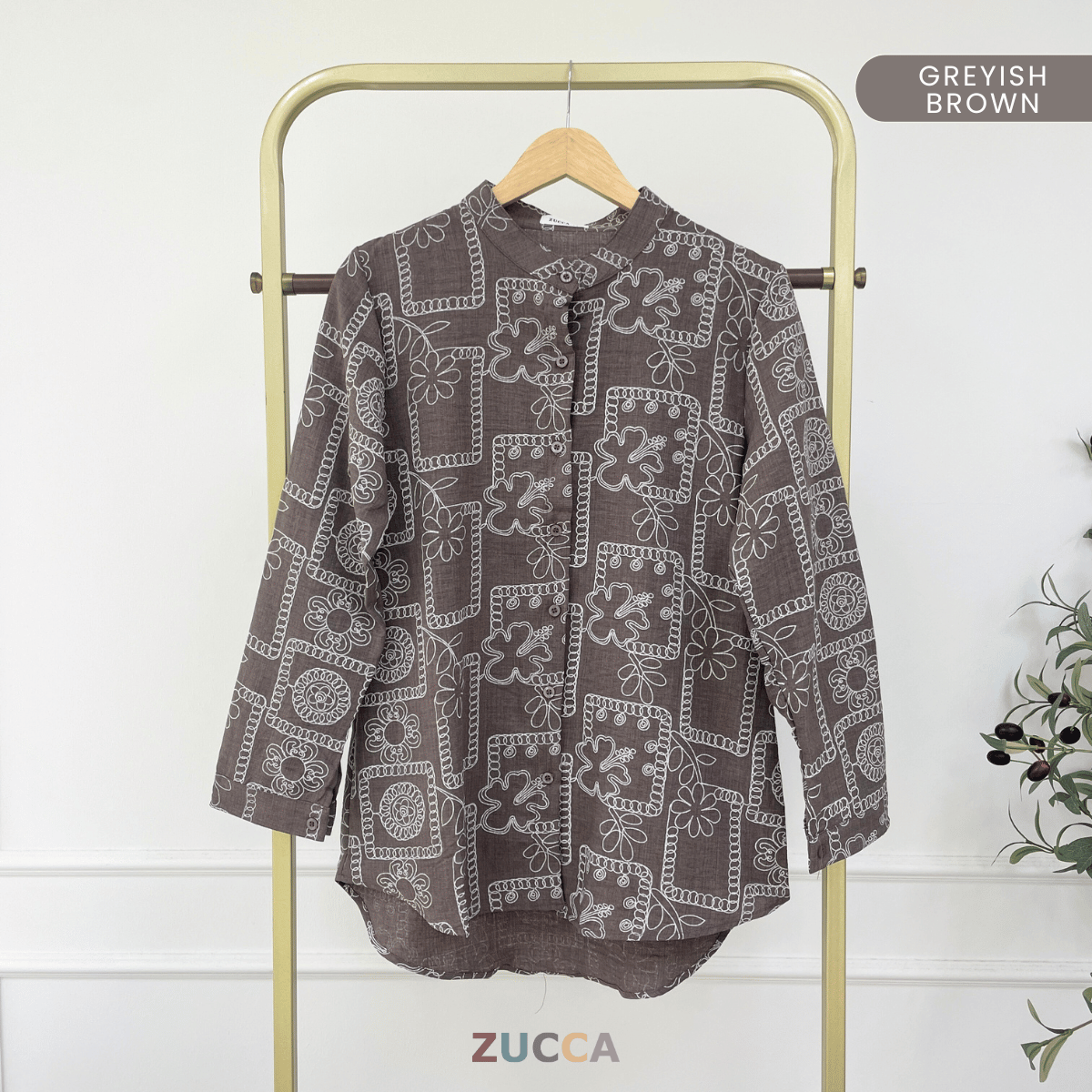 ZUCCA SUMAYA KEMEJA WANITA CORAK KASUAL - DM021