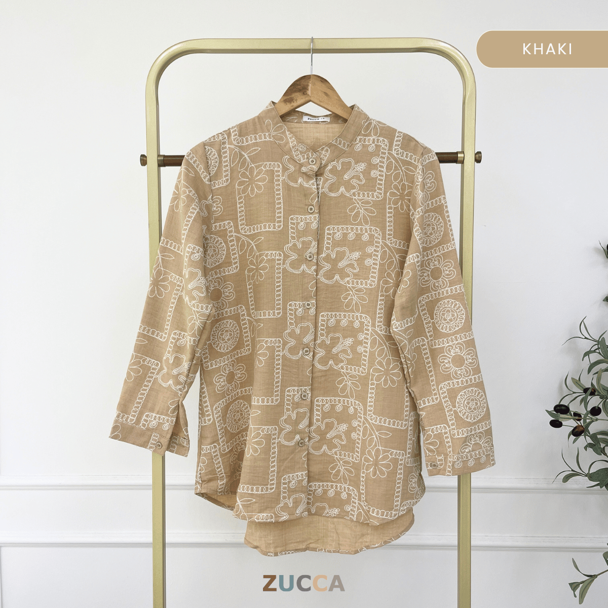 ZUCCA SUMAYA KEMEJA WANITA CORAK KASUAL - DM021