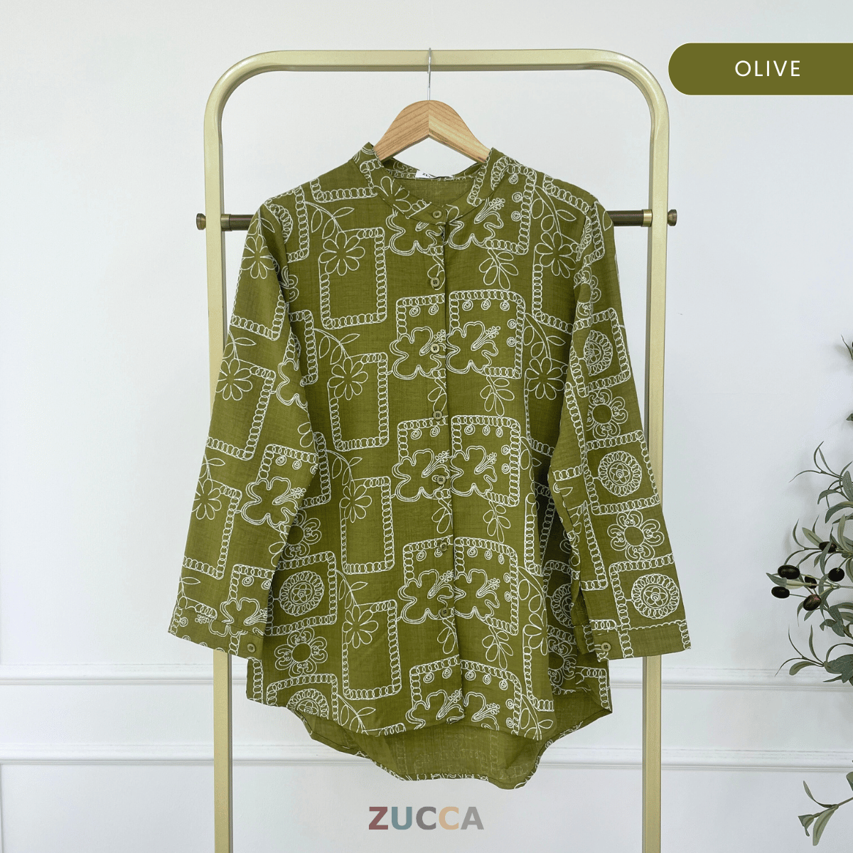 ZUCCA SUMAYA KEMEJA WANITA CORAK KASUAL - DM021