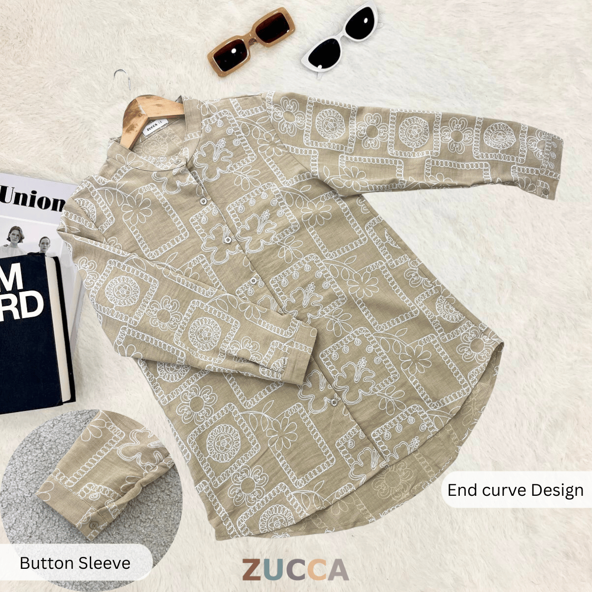 ZUCCA SUMAYA KEMEJA WANITA CORAK KASUAL - DM021