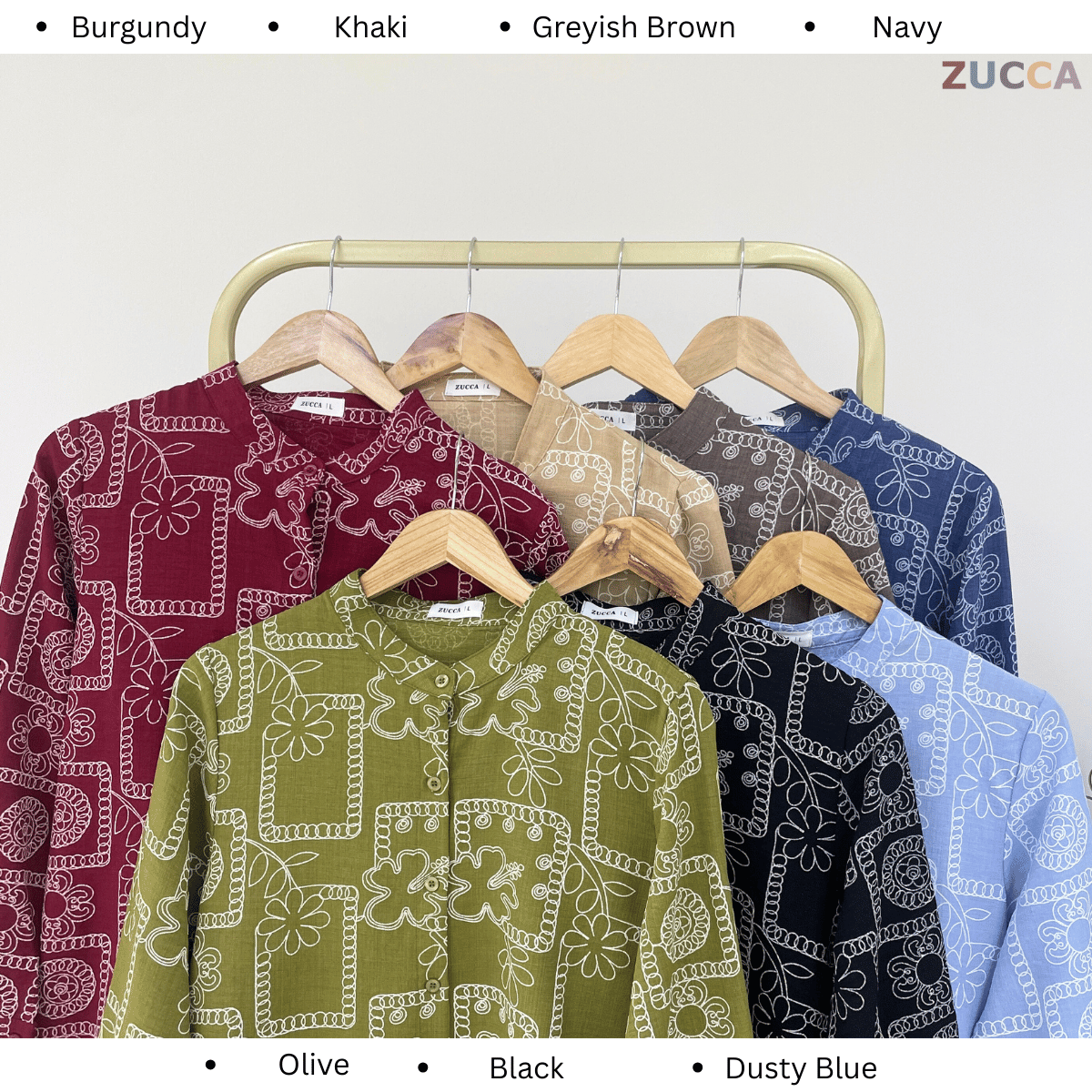 ZUCCA SUMAYA KEMEJA WANITA CORAK KASUAL - DM021