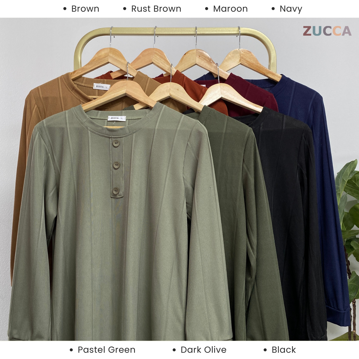 ZUCCA CLEARANCE ASA BAJU KASUAL WANITA - DM033 BLOUSE
