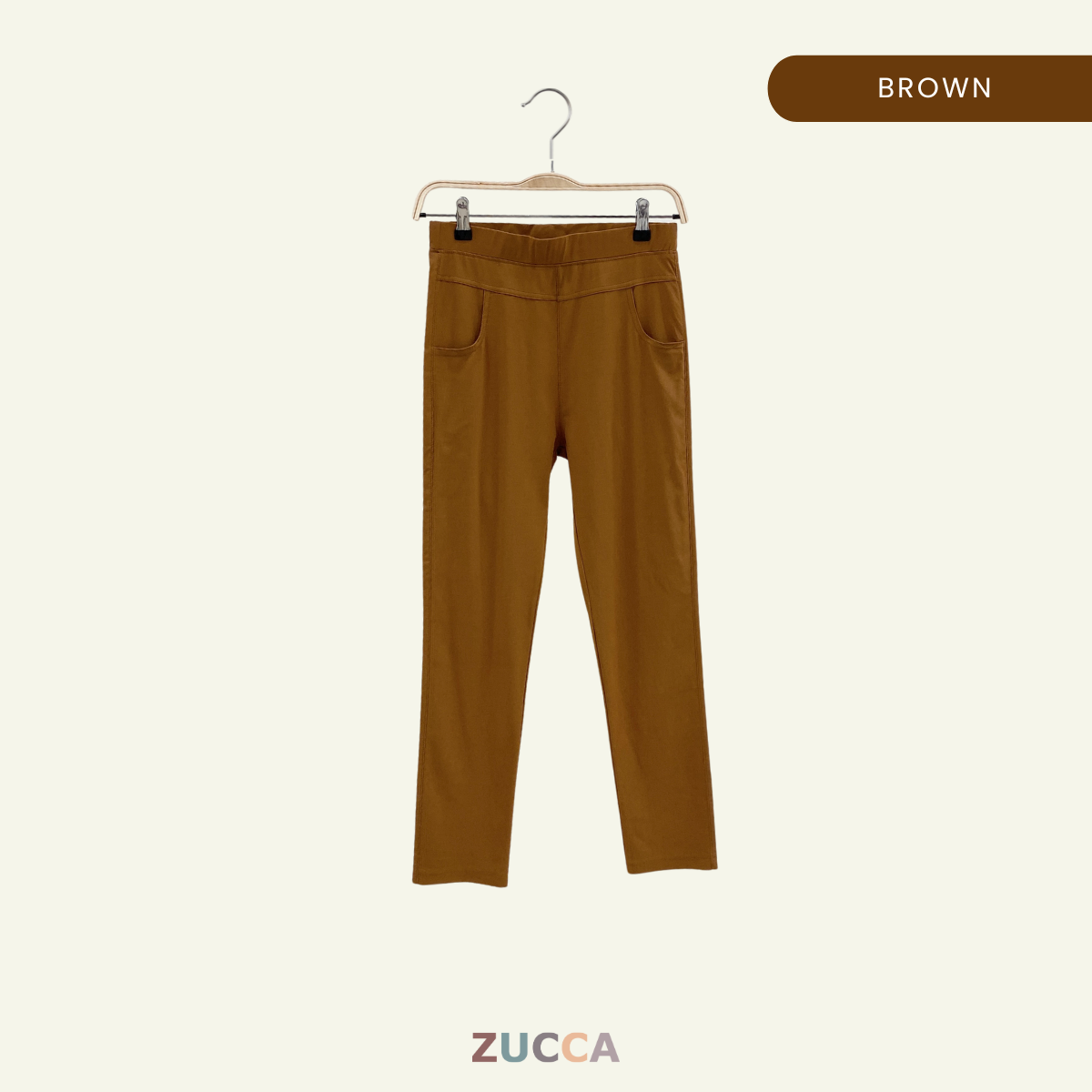 ZUCCA DARWIN SELUAR SLACK STRETCHABLE WANITA STRAIGHT CUT KOREAN STYLE - DM042 PALAZZO Casual Fit