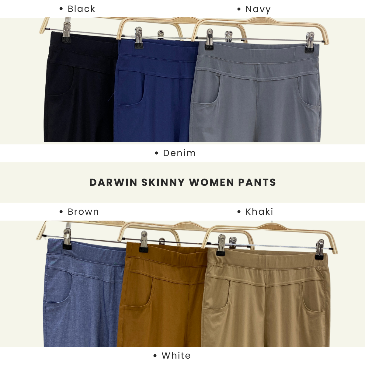 ZUCCA DARWIN SELUAR SLACK STRETCHABLE WANITA STRAIGHT CUT KOREAN STYLE - DM042 PALAZZO Casual Fit