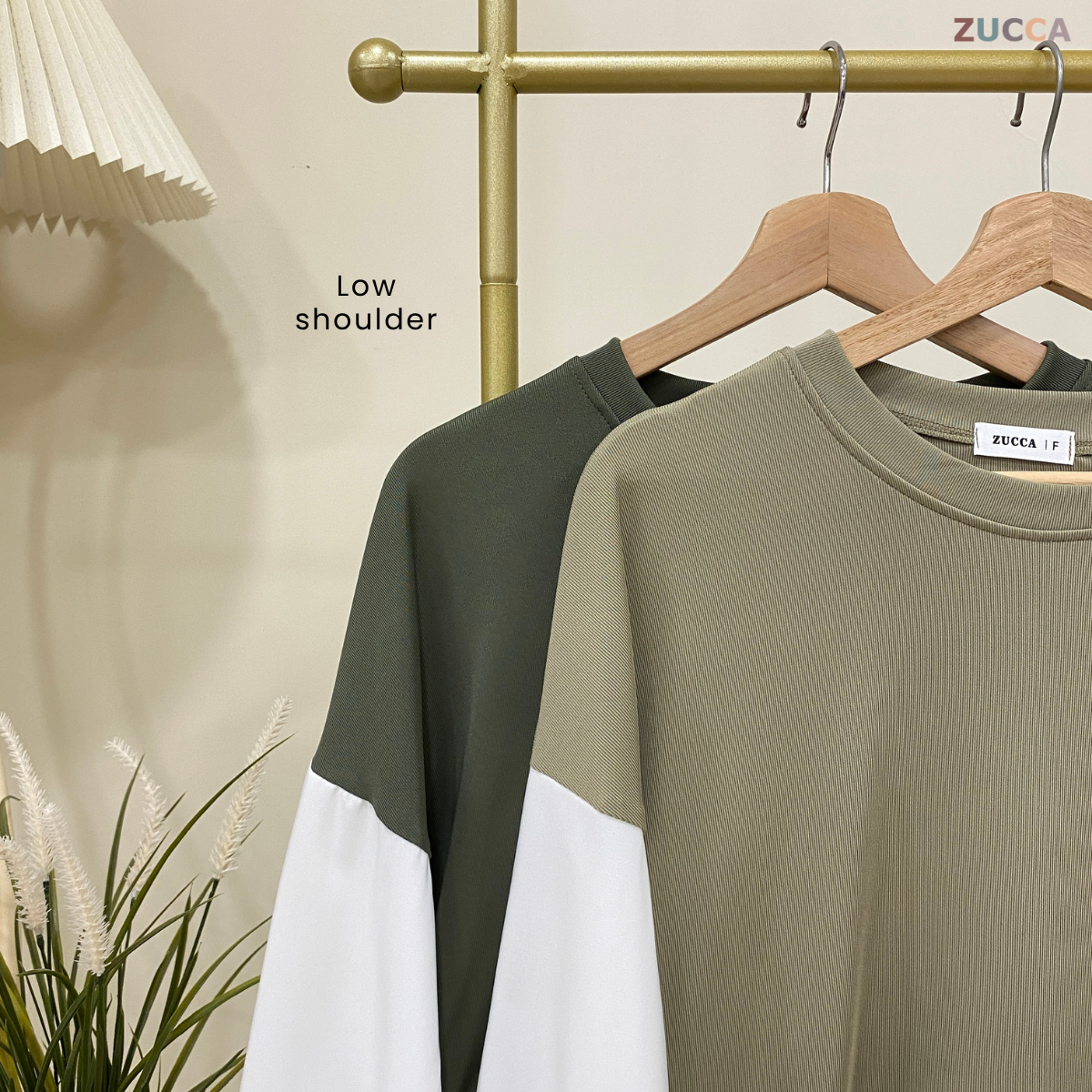 ZUCCA SISSY TWO TONE TUNIC WOMEN BLOUSE - DM062