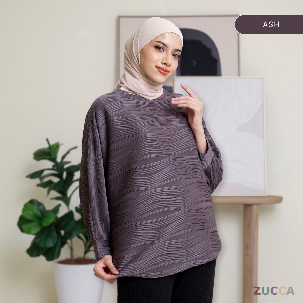 ZUCCA FARISA KEMEJA CORAK BERJALUR - DM089