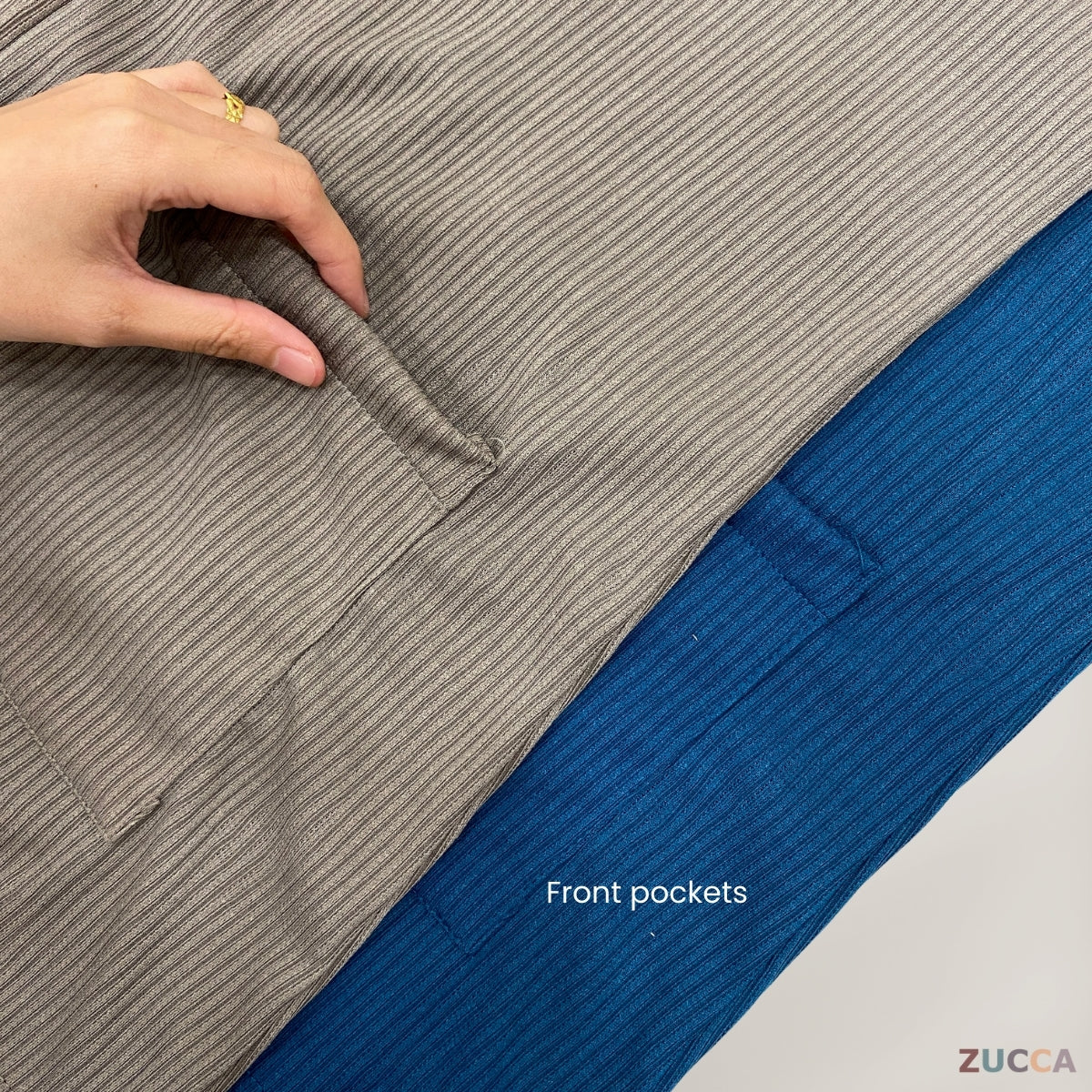 ZUCCA FAHIMA RELAXED FIT RIBBED CARDIGAN - DM128 OUTER BLOUSE