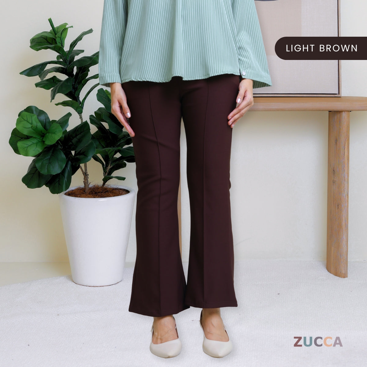 Davi High Waist Flare Women Pants - DM170