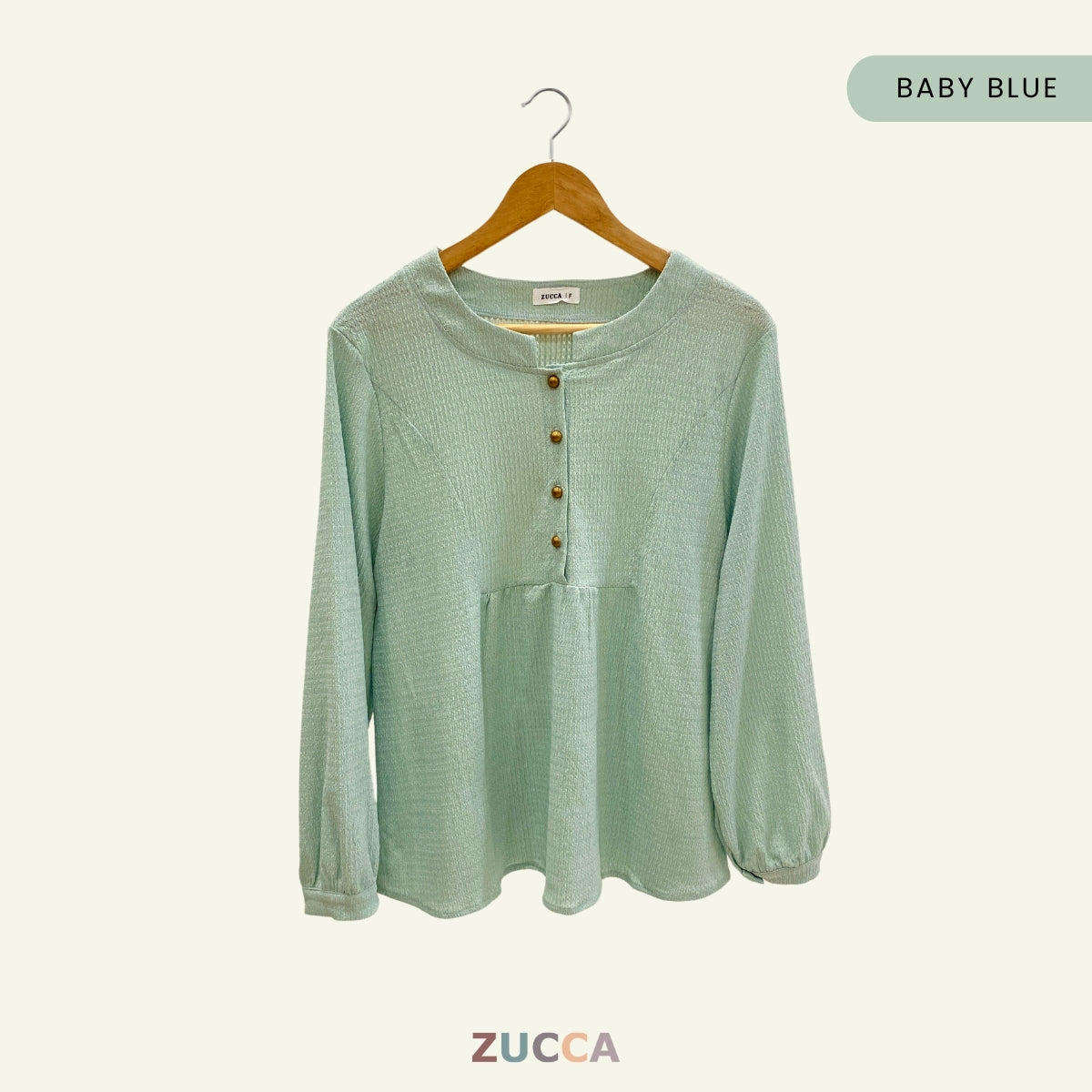 ZUCCA HUSNA BLOUSE DOLLY BUTANG SEPARUH - DM184