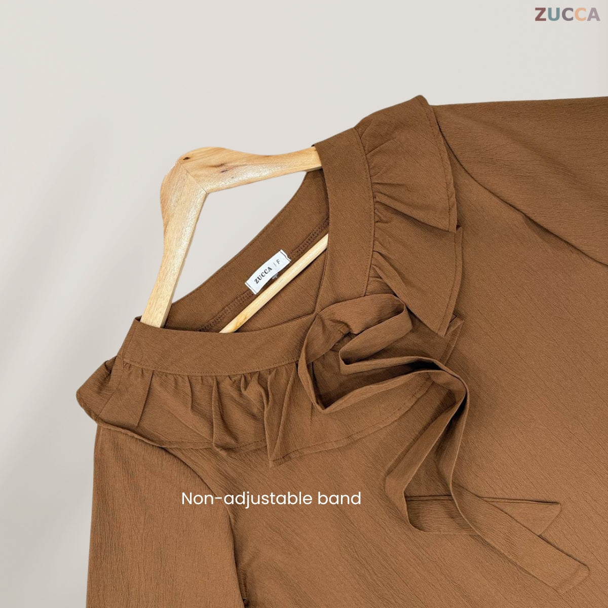 ZUCCA AZRINA BLOUS WANITA LEHER BEROPOL - DM182