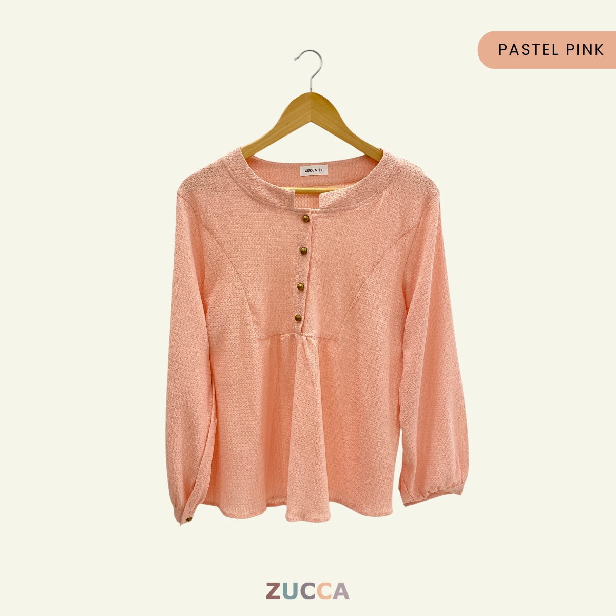 ZUCCA HUSNA BLOUSE DOLLY BUTANG SEPARUH - DM184