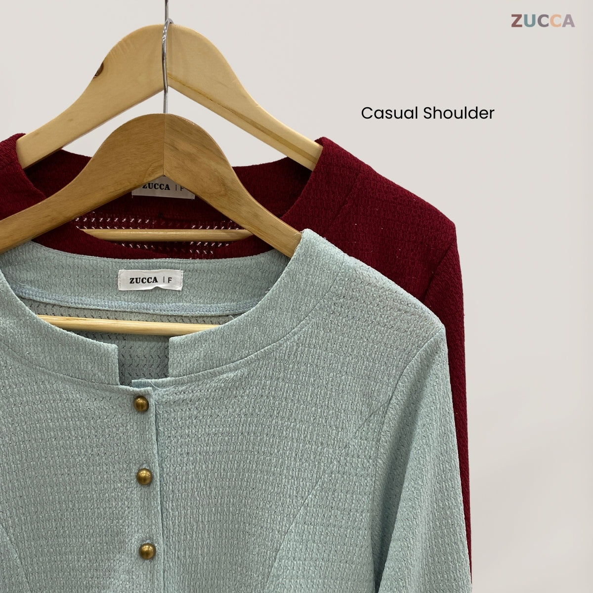 ZUCCA HUSNA BLOUSE DOLLY BUTANG SEPARUH - DM184