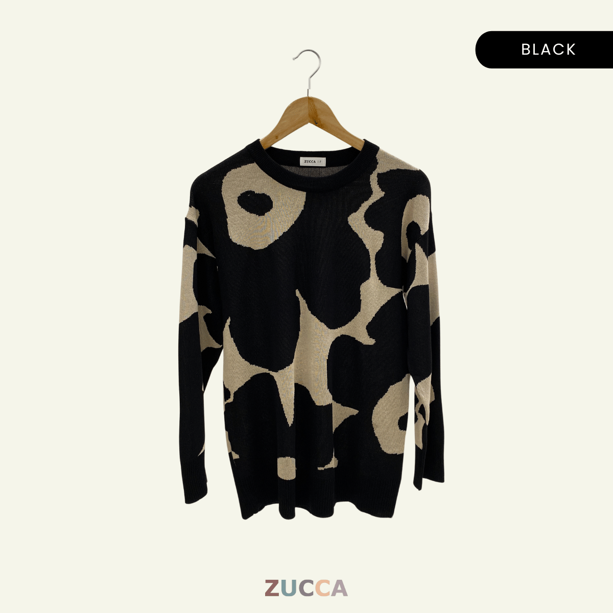 ZUCCA FAUZIAH FLORAL PRINT KNIT SHIRT - DM191 KOREAN STYLE