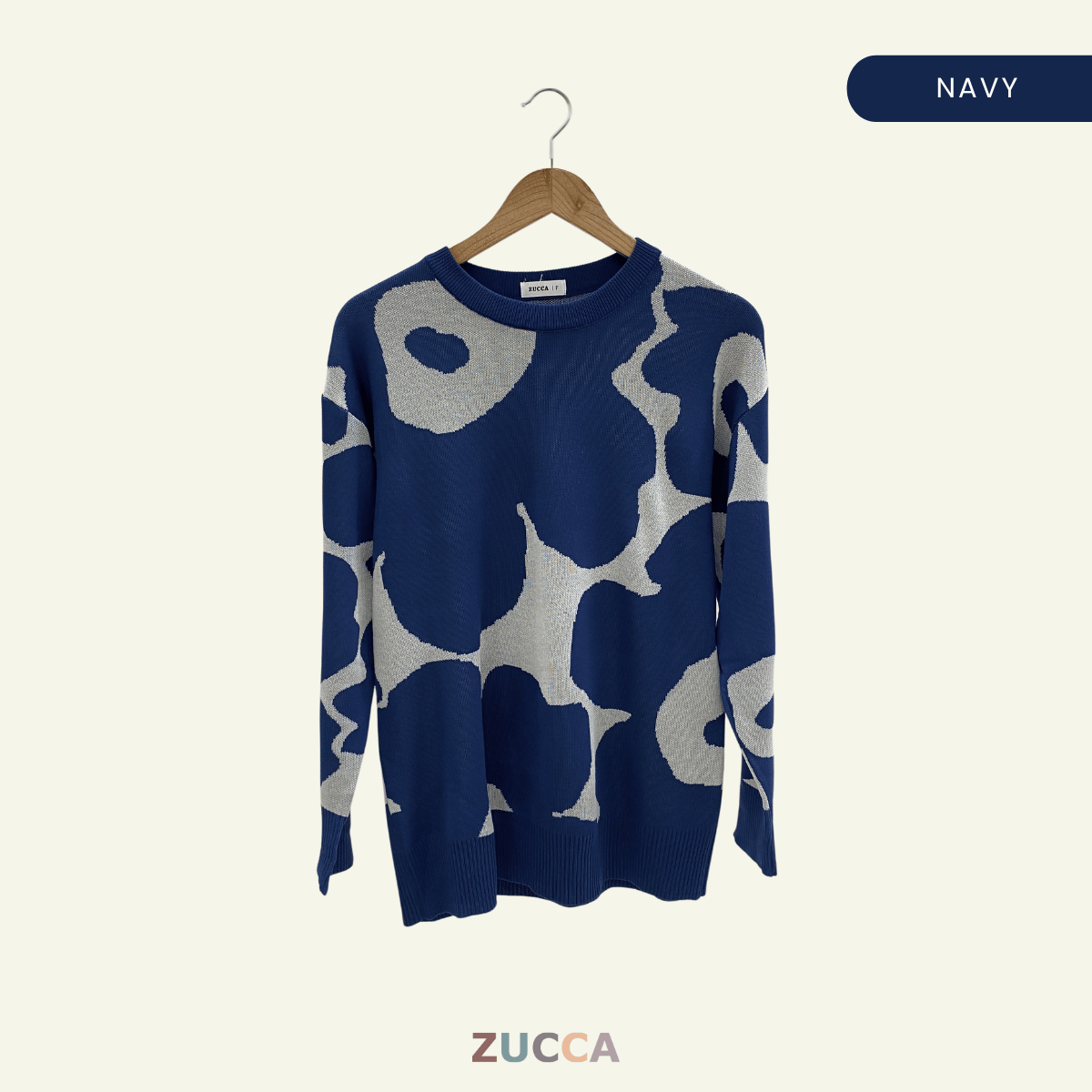 ZUCCA FAUZIAH FLORAL PRINT KNIT SHIRT - DM191 KOREAN STYLE