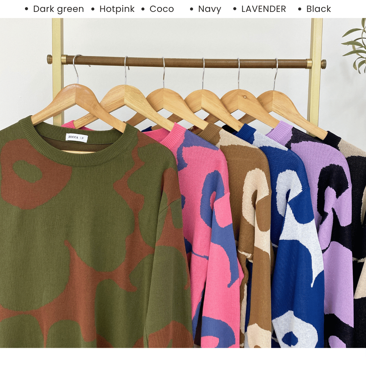 ZUCCA FAUZIAH FLORAL PRINT KNIT SHIRT - DM191 KOREAN STYLE