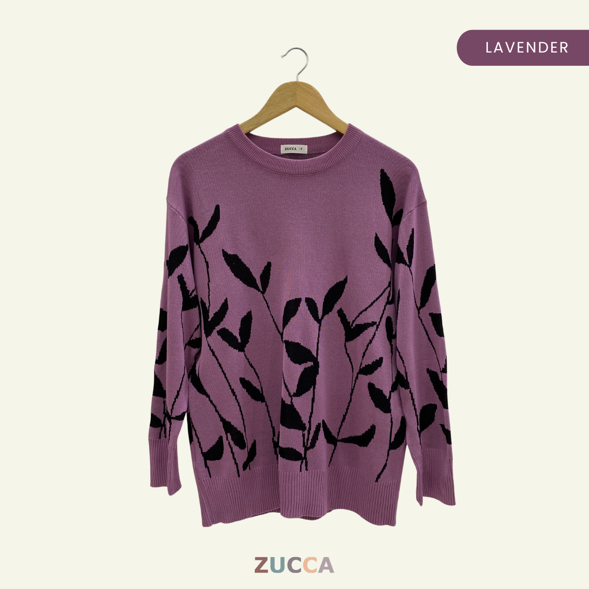 ZUCCA IZARA LEAF PRINT KNIT SHIRT - DM192 KOREAN STYLE