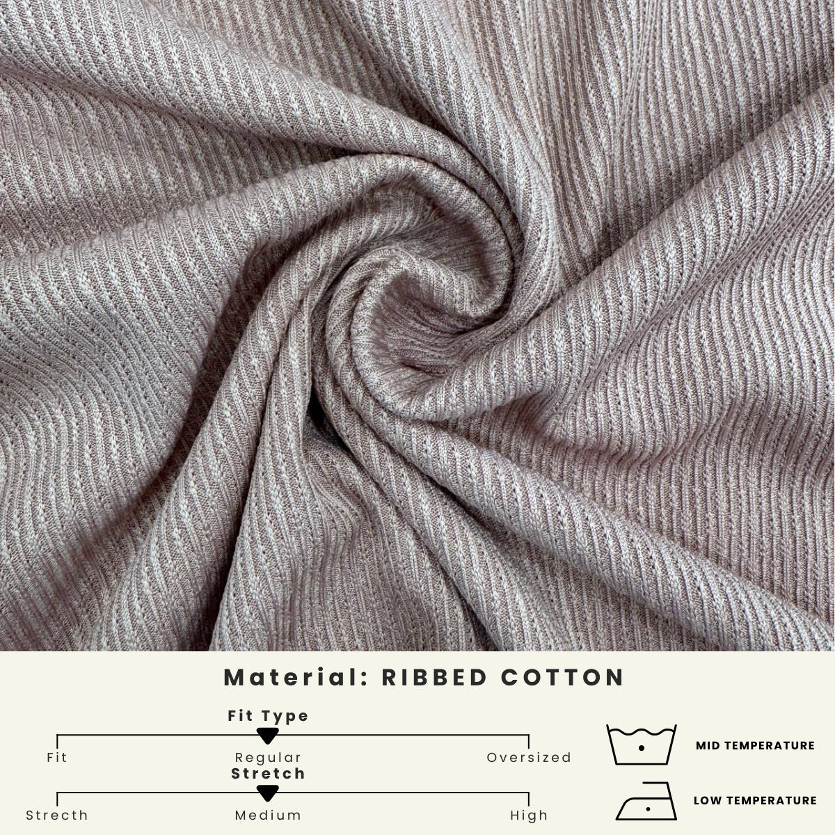 ZUCCA IVANIA COTTON RIB MID HIGH COLLAR BLOUSE- DM224