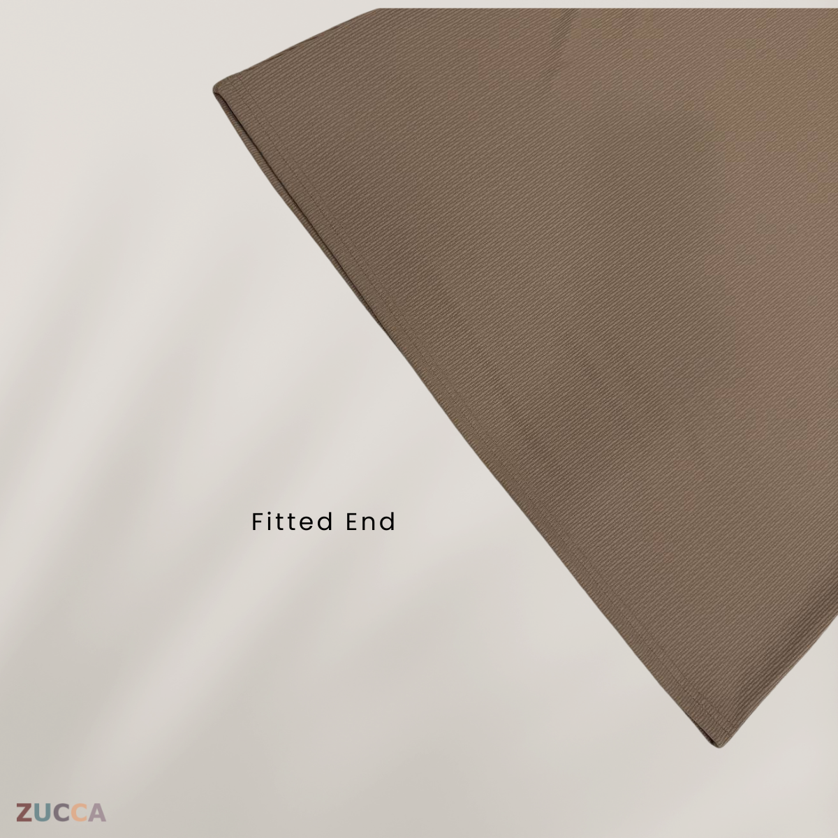 ZUCCA IVANIA COTTON RIB MID HIGH COLLAR BLOUSE- DM224