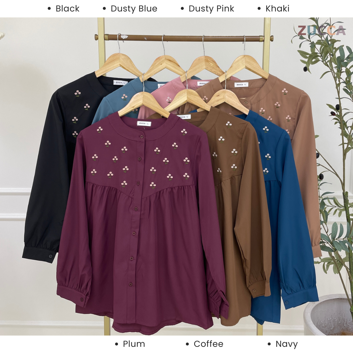 ZUCCA LIYARA BLOUSE SULAMAN BUNGA DOLLY – DM235