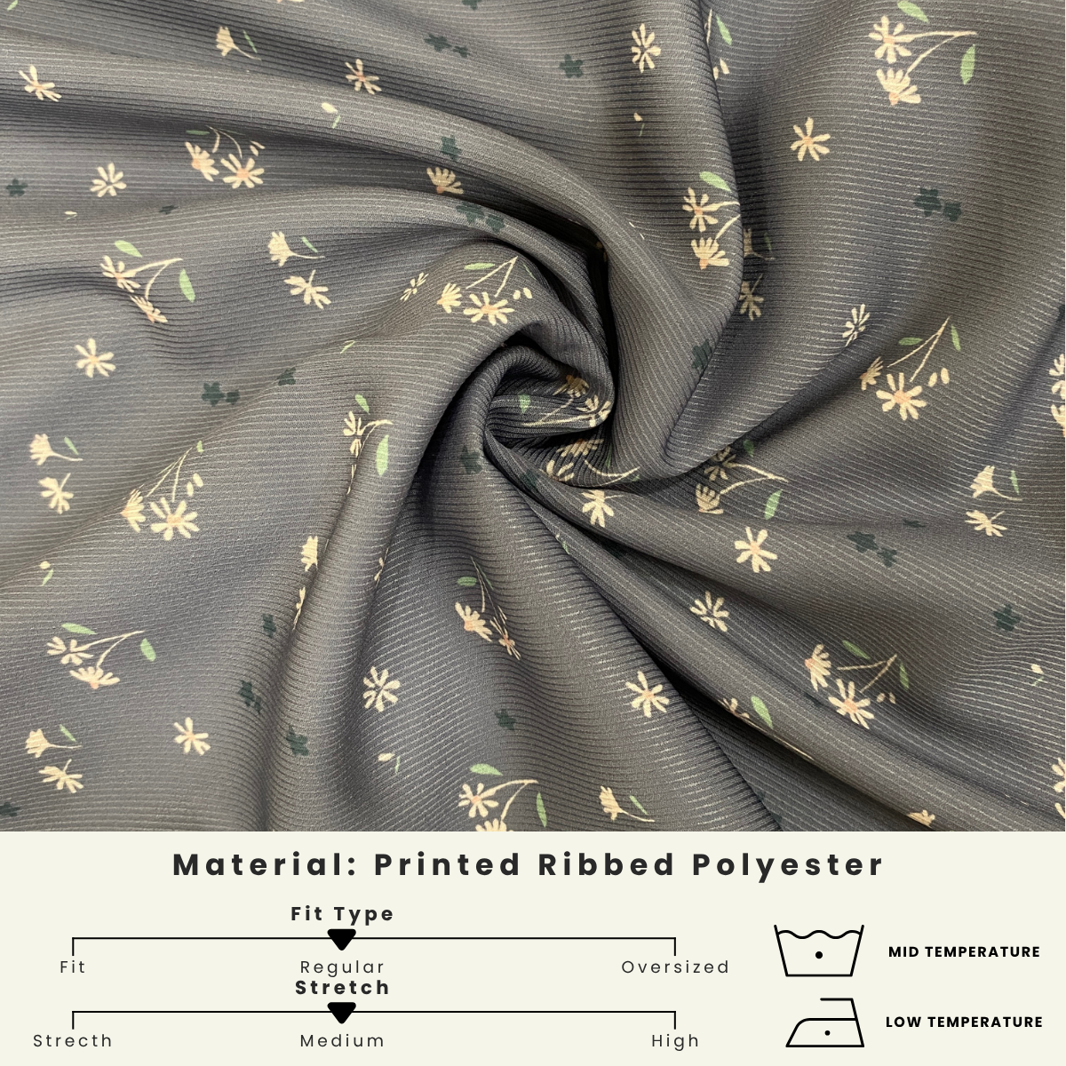 ZUCCA NARA KEMEJA BERCORAK FLORAL BERBUTANG PENUH - DM262GAYA KOREA