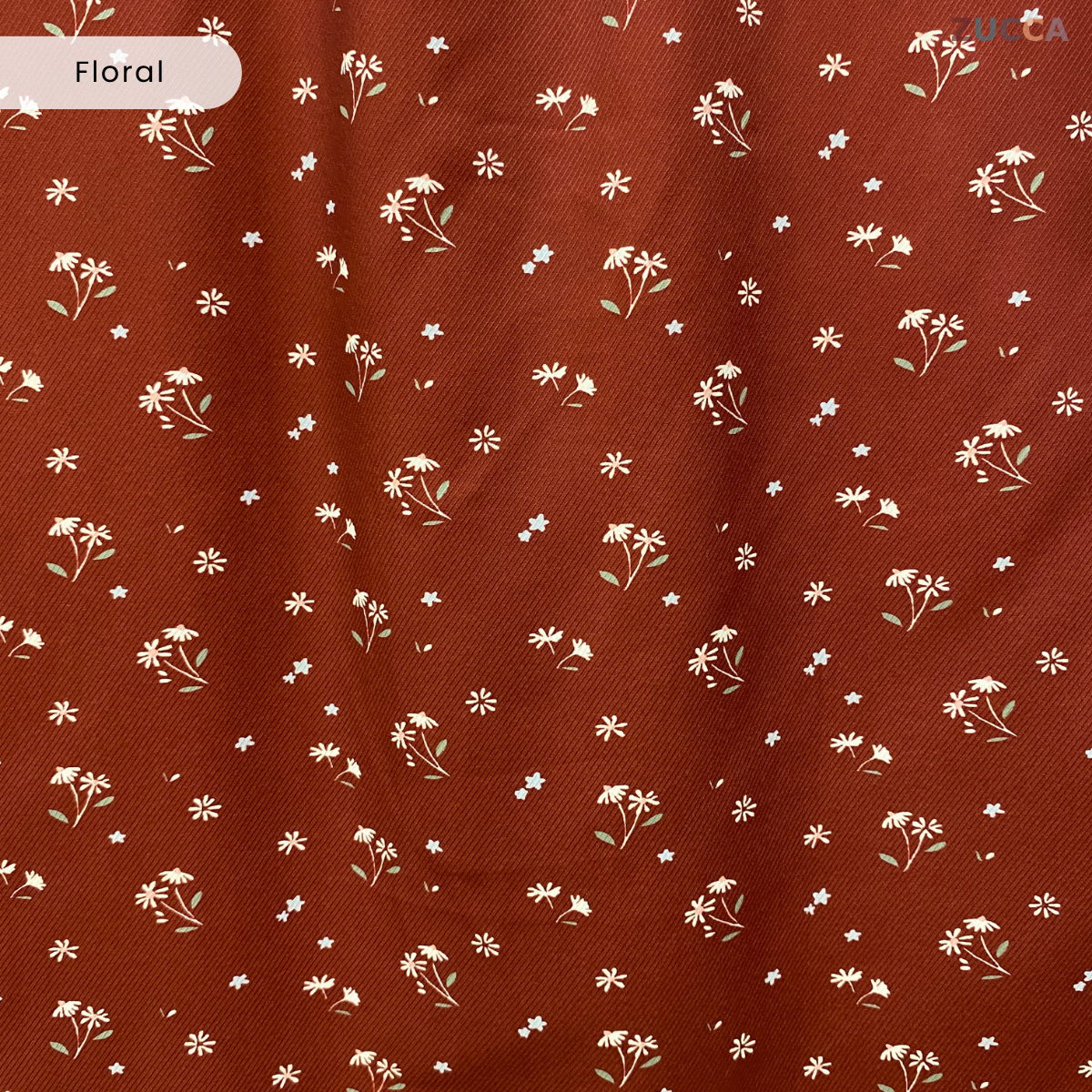 ZUCCA NARA KEMEJA BERCORAK FLORAL BERBUTANG PENUH - DM262GAYA KOREA