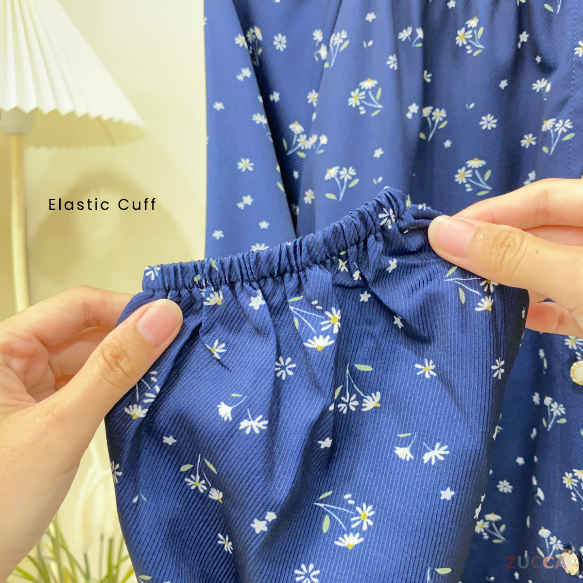 ZUCCA NARA KEMEJA BERCORAK FLORAL BERBUTANG PENUH - DM262GAYA KOREA