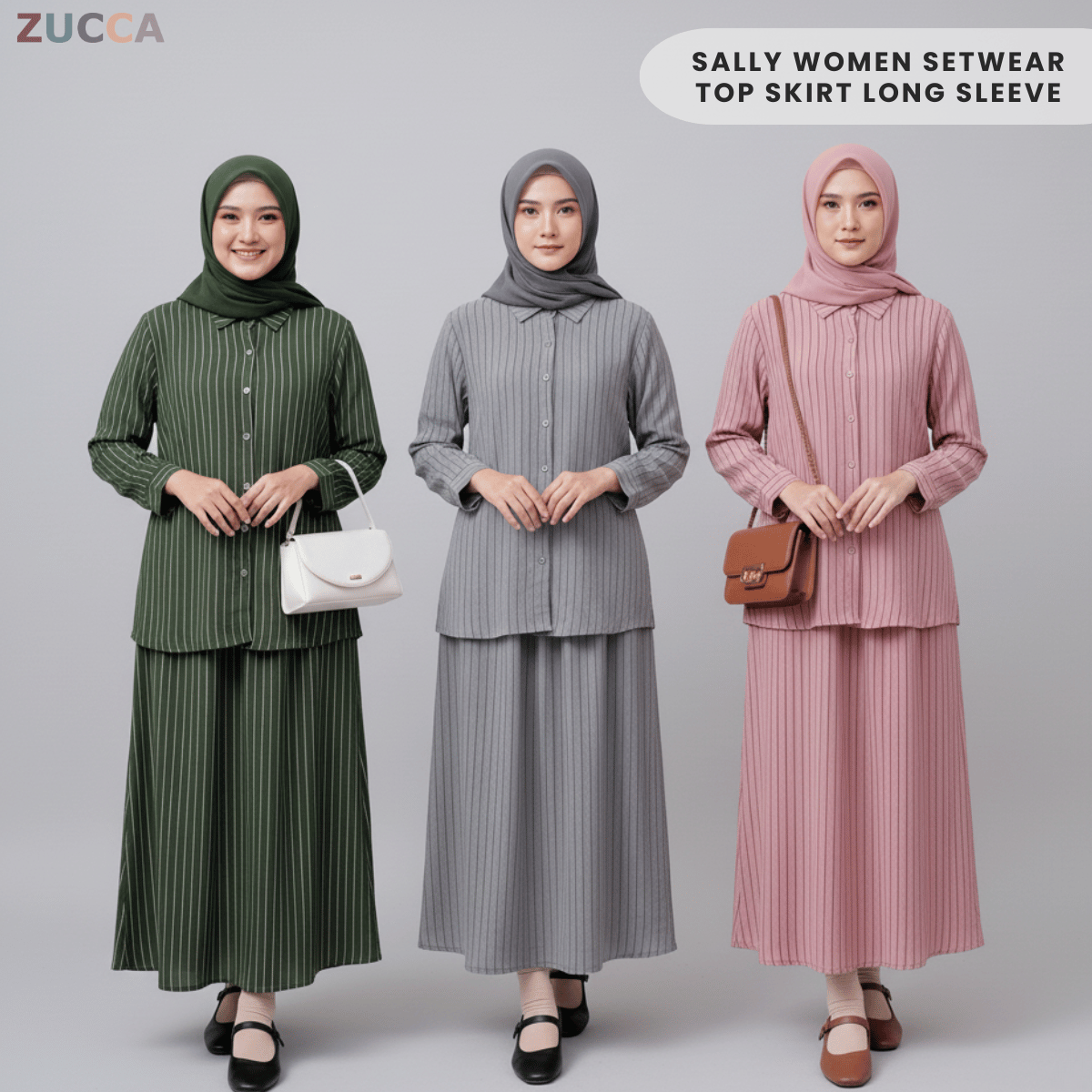 ZUCCA SALLY WOMEN SETWEAR TOP SKIRT LONG SLEEVE - DM280