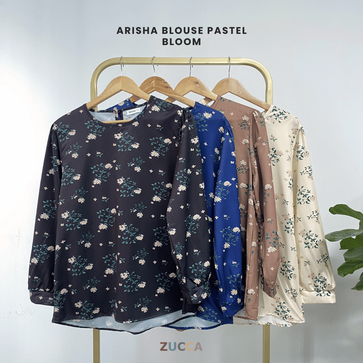 ZUCCA ARISHA BLOUSE PASTEL BLOOM - DM285