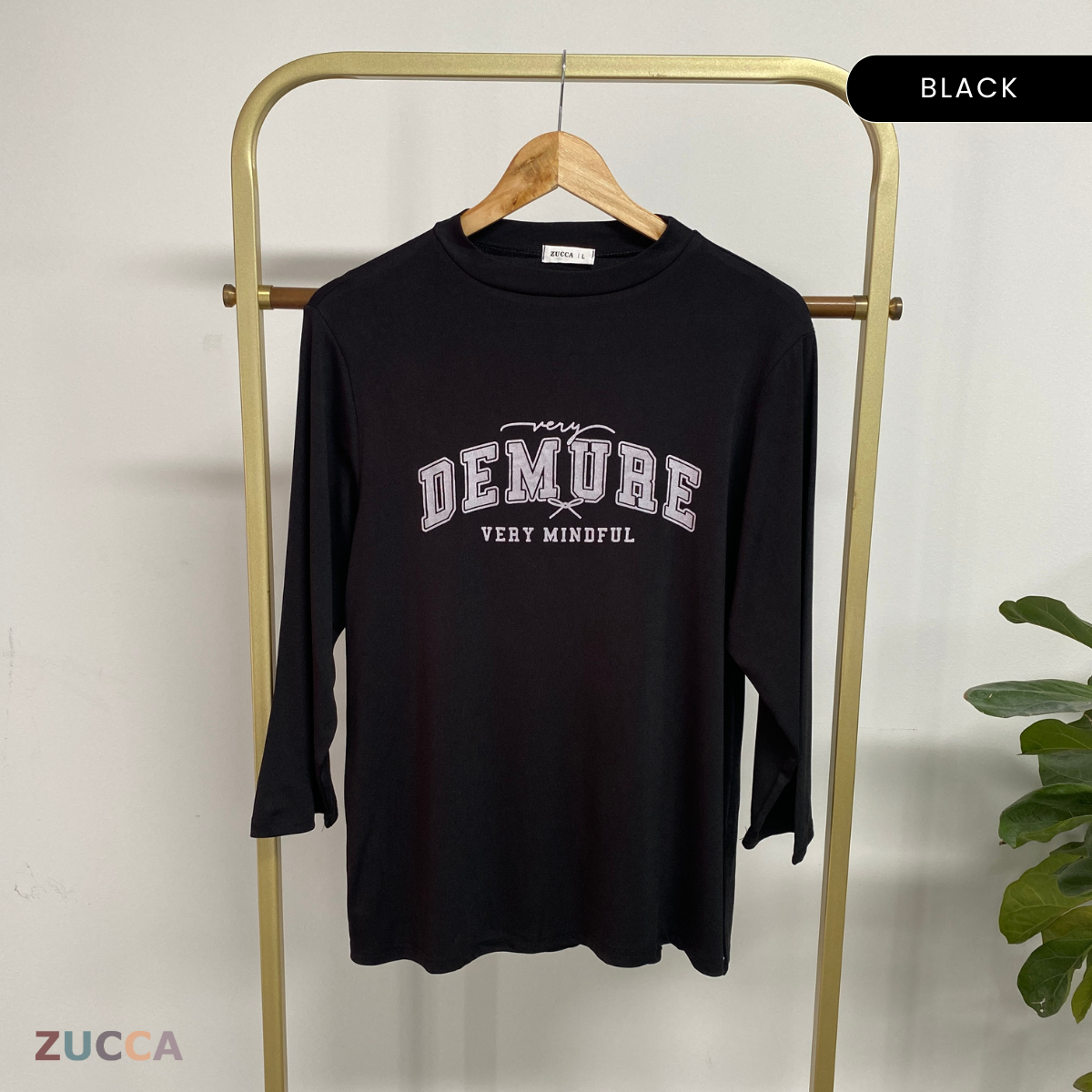 ZUCCA KIENA CASUAL PRINTED LONG SLEEVE TEE -DM287