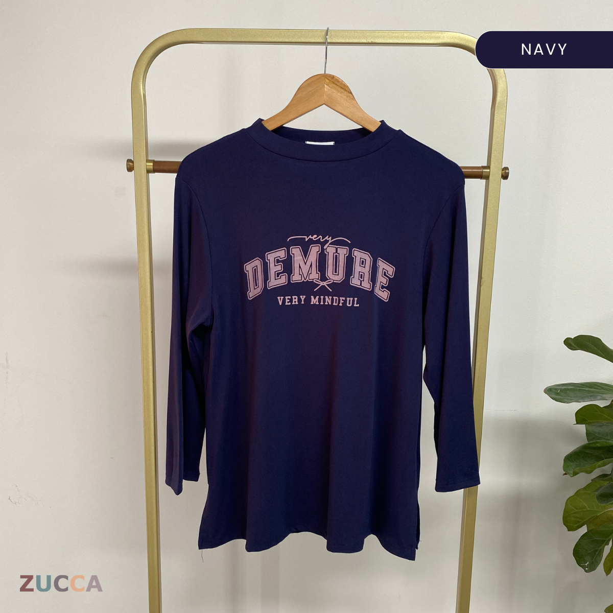 ZUCCA KIENA CASUAL PRINTED LONG SLEEVE TEE -DM287