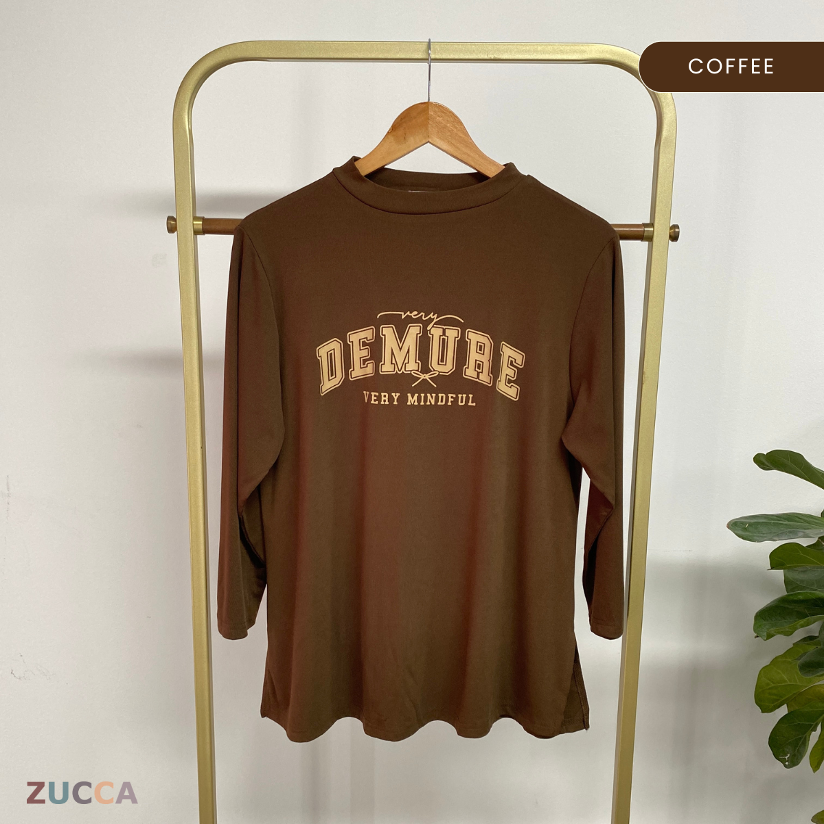 ZUCCA KIENA CASUAL PRINTED LONG SLEEVE TEE -DM287