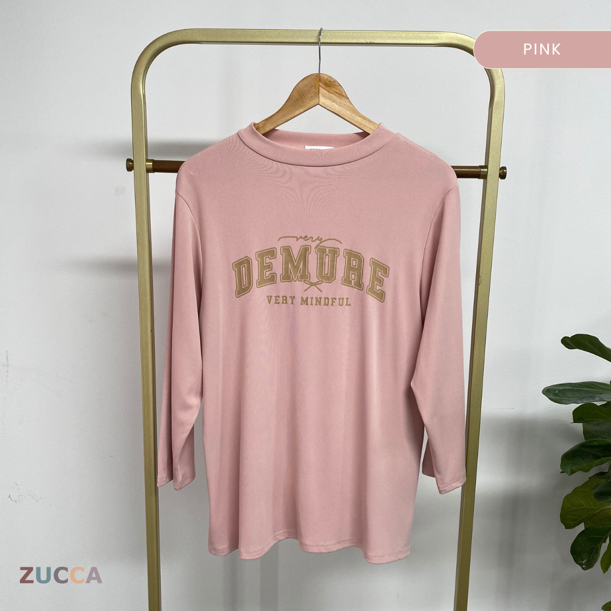ZUCCA KIENA CASUAL PRINTED LONG SLEEVE TEE -DM287