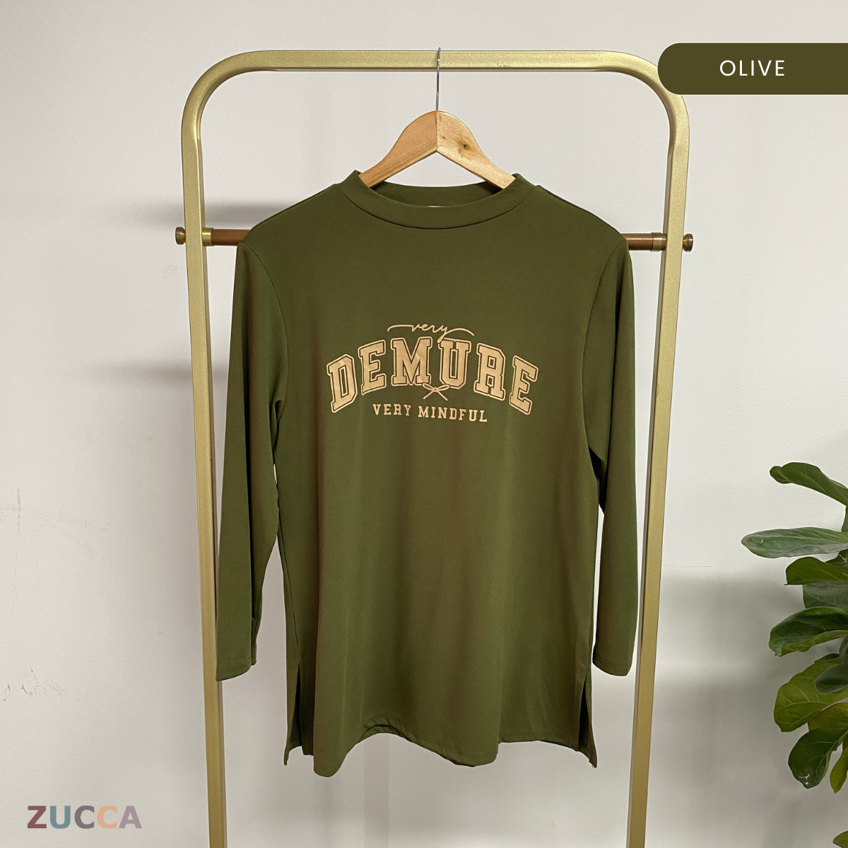 ZUCCA KIENA CASUAL PRINTED LONG SLEEVE TEE -DM287