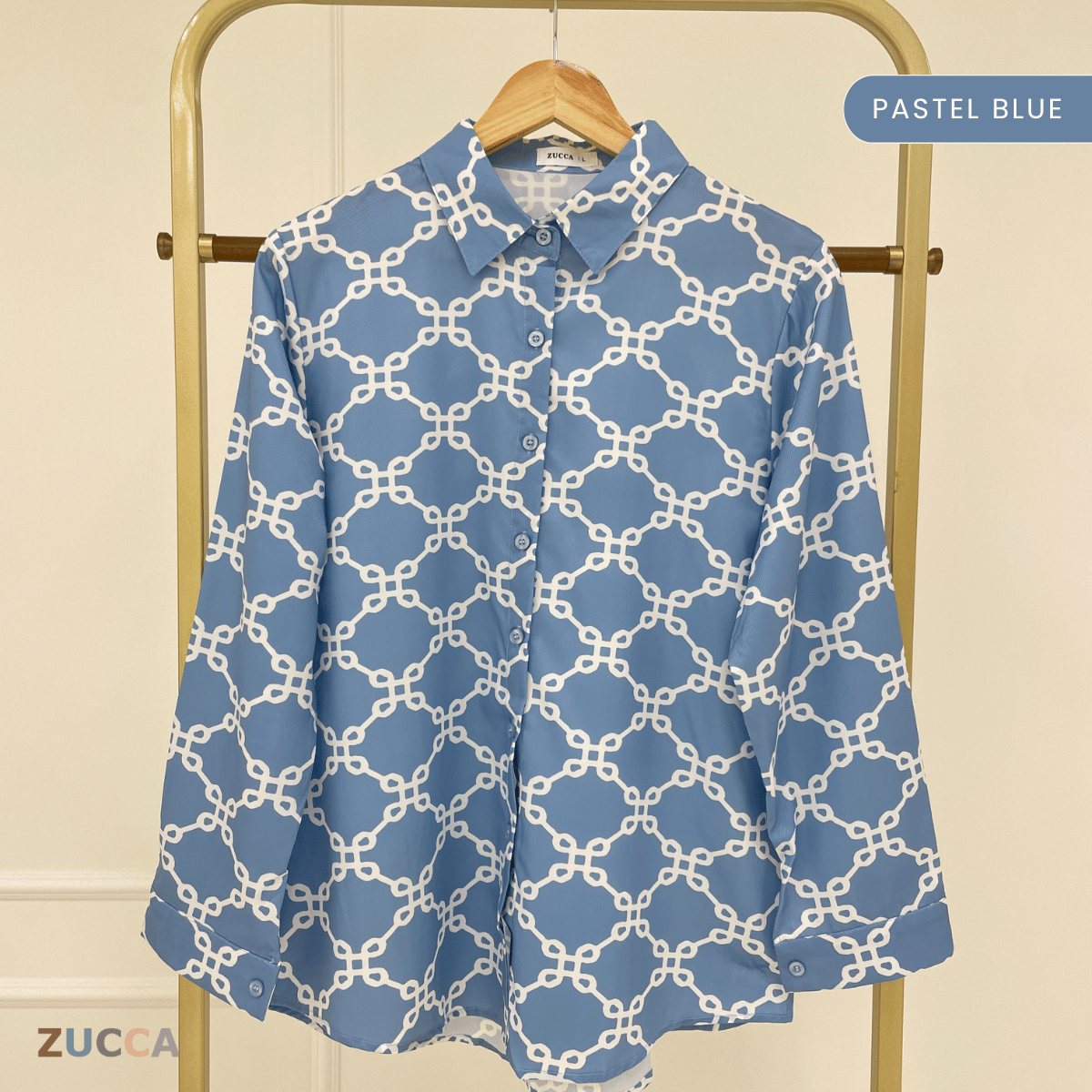 ZUCCA MASITAH BLOUSE SOFT SATIN FLOWY CUT -DM298