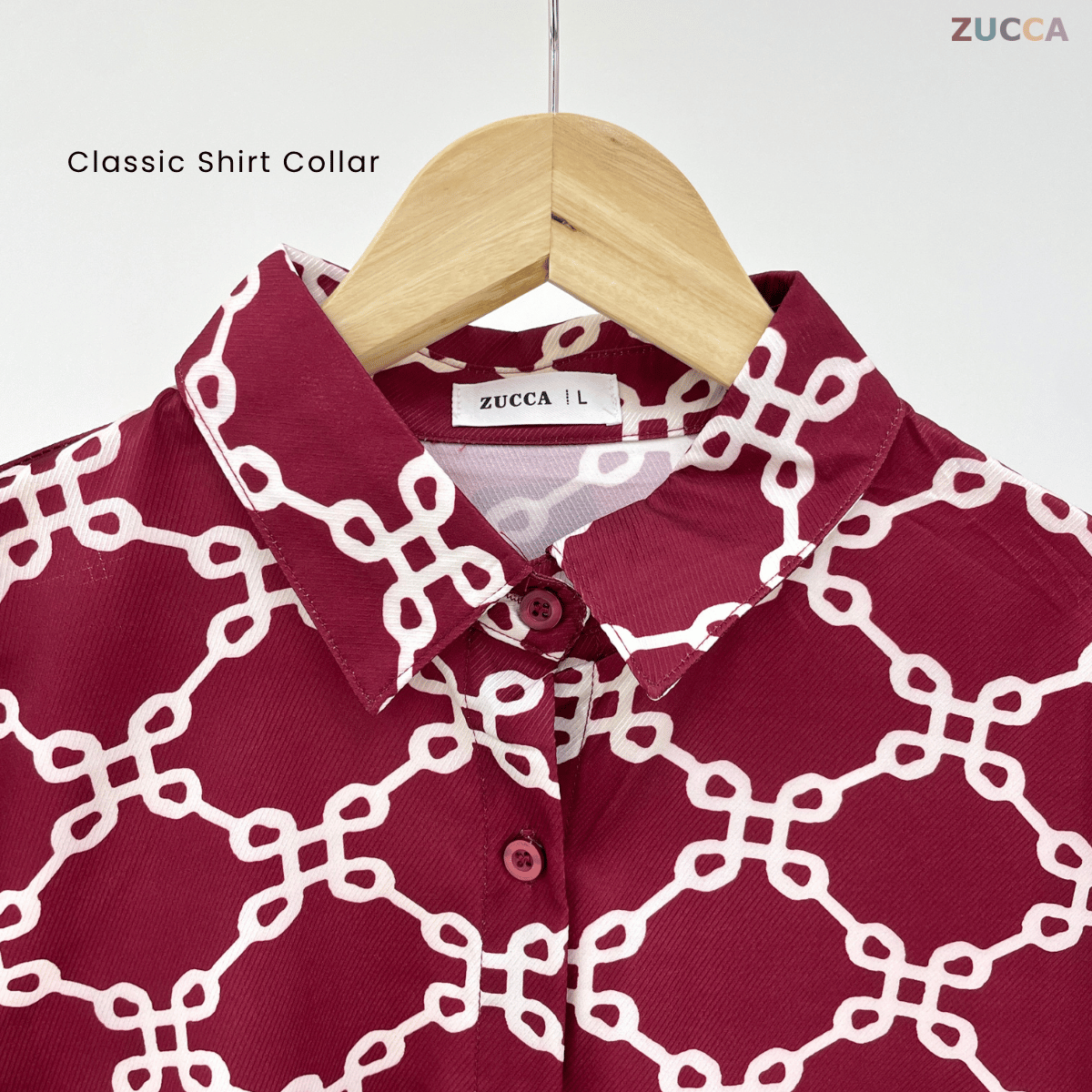 ZUCCA MASITAH BLOUSE SOFT SATIN FLOWY CUT -DM298