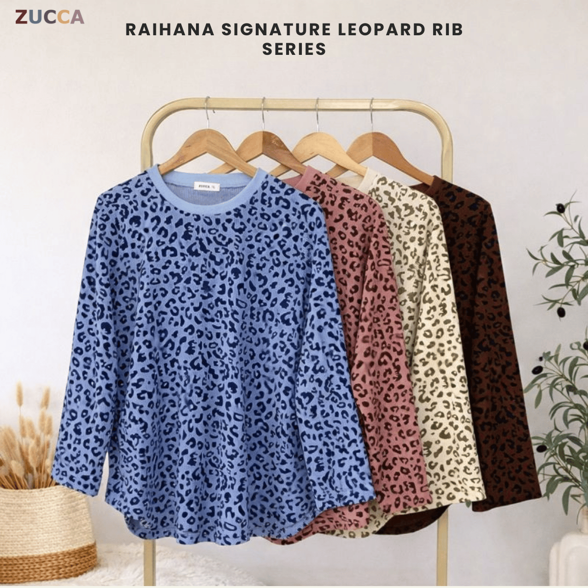 ZUCCA RAIHANA SIGNATURE LEOPARD RIB SERIES-DM304