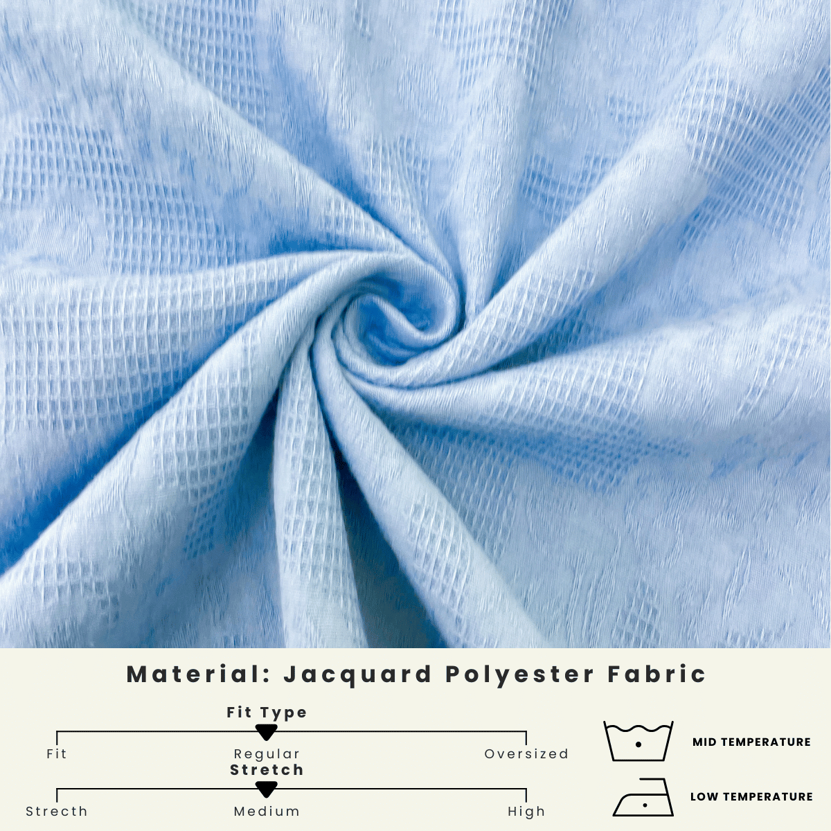 ZUCCA QAIRINA MODEST JACQUARD BLOUSE-DM308 Tops