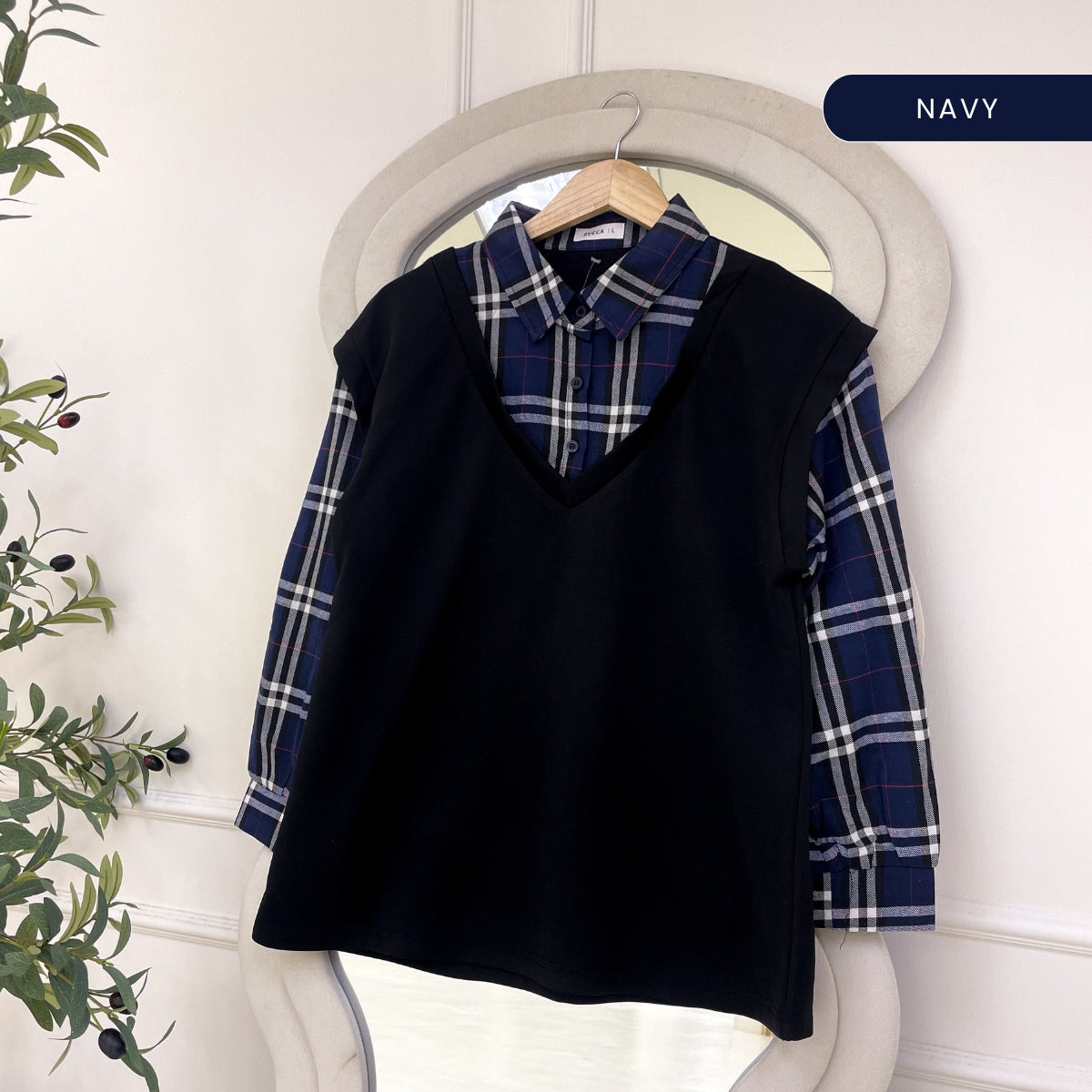 ZUCCA HALEEN WOMEN KASUAL BLOUSE KOREAN STYLE -DM312