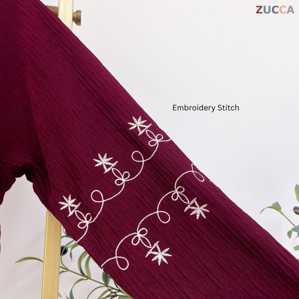 ZUCCA ARIYA KASUAL PLEATED BLOUSE LONG SLEEVE - DM319