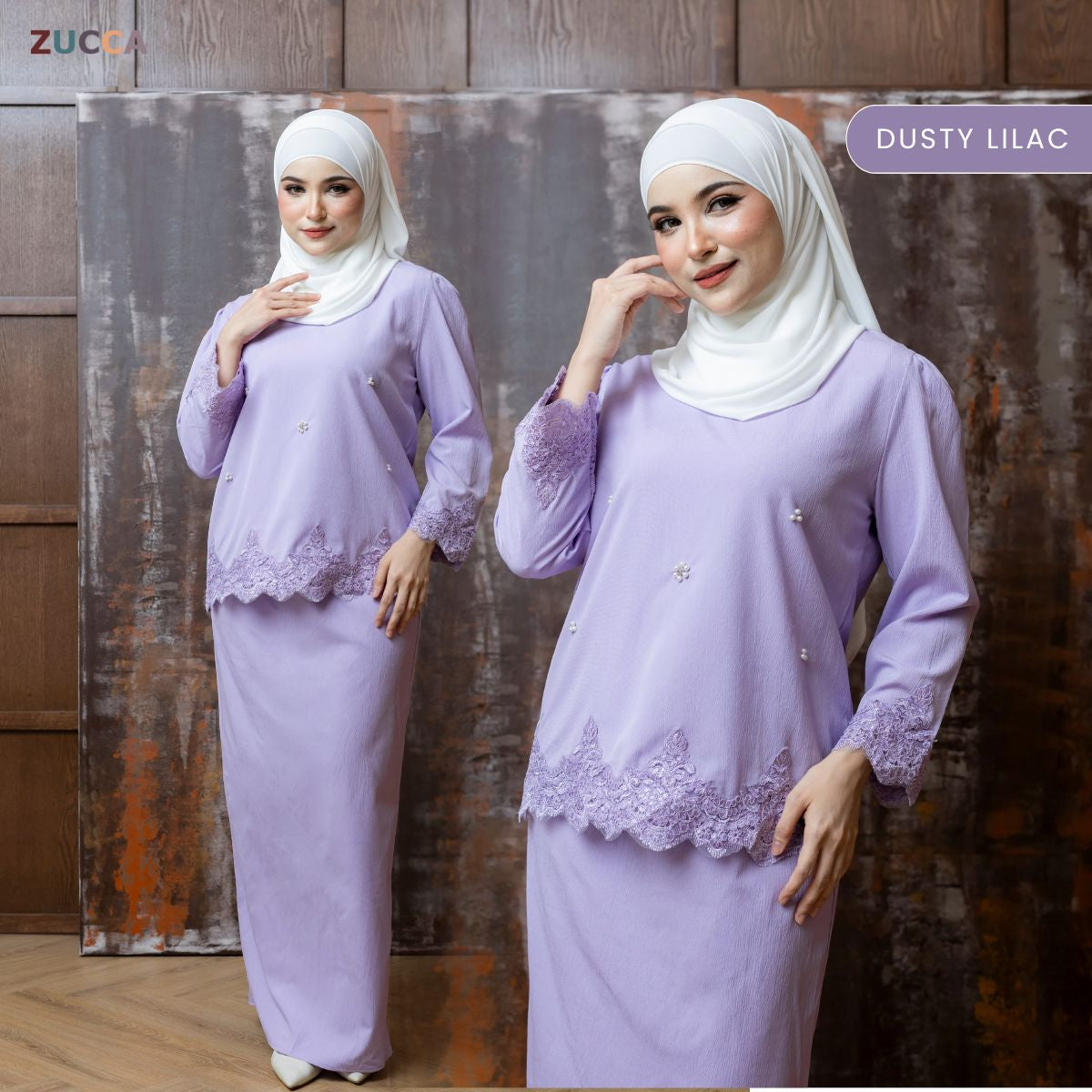 ZUCCA GINAH KURUNG KEDAH MODERN EMBROIDERED - DMRAYA003