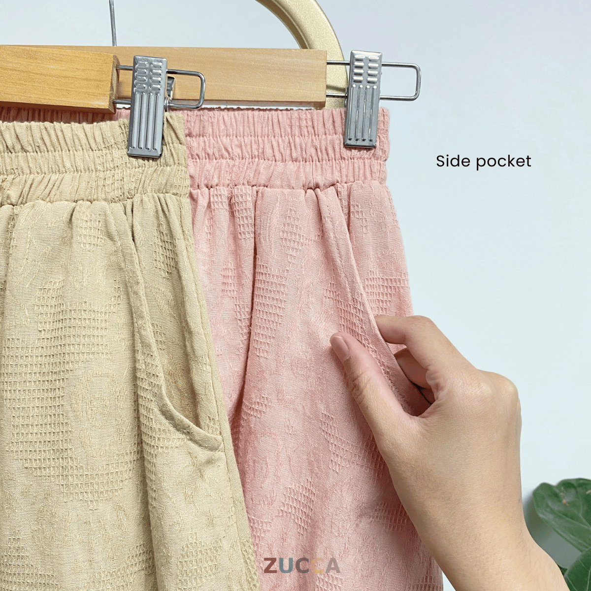 ZUCCA LENA SET BAJU BERBUTANG BERCORAK - DMSET004