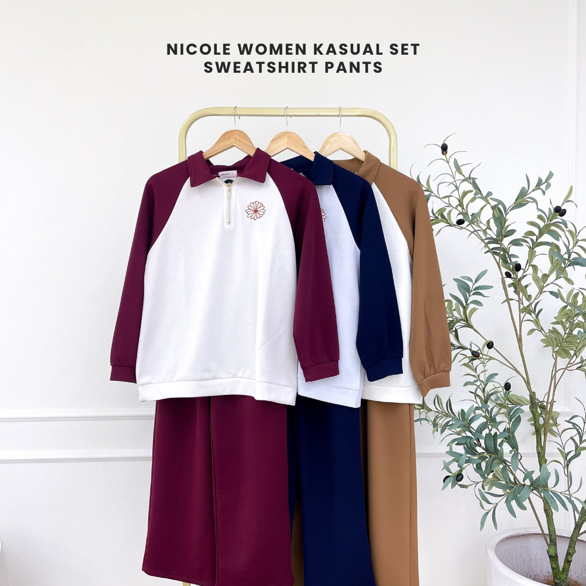 ZUCCA NICOLE WOMEN KASUAL SET SWEATSHIRT PANTS - DMSET010