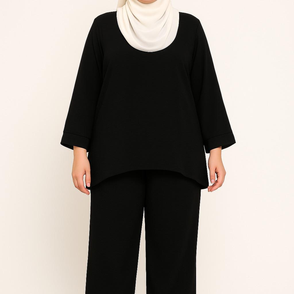 ZUCCA DAHLIA TEXTURED PANTS SET-DMSET011 Blouses